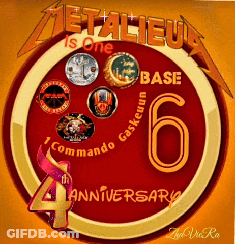 Metallica Celebrating 6Th Anniversary Poster GIF