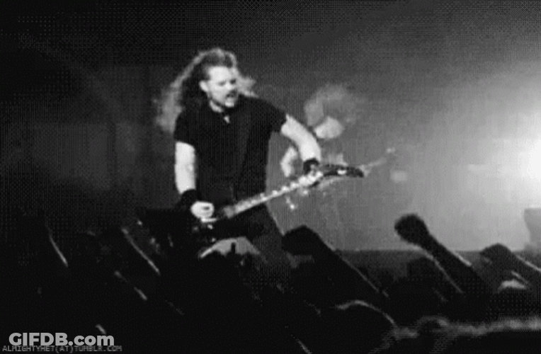 Metallica James Hetfield Born Rockstar GIF