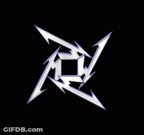 Metallica Lightning Bolt Logo GIF