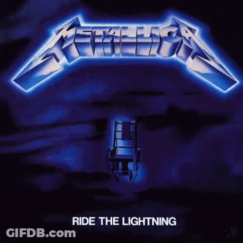 Metallica Ride The Lightning Album Cover GIF