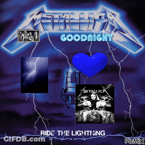 Metallica Ride The Lightning Blue Heart GIF