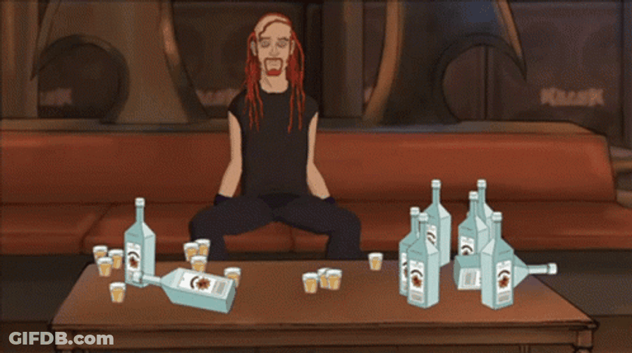 Metalocalypse Drunk Pickles GIF