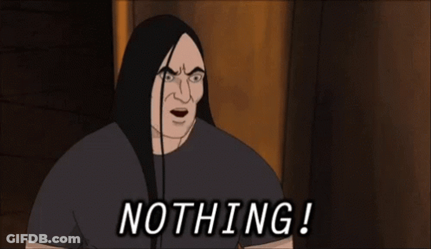 Metalocalypse Nathan Says Nothing GIF