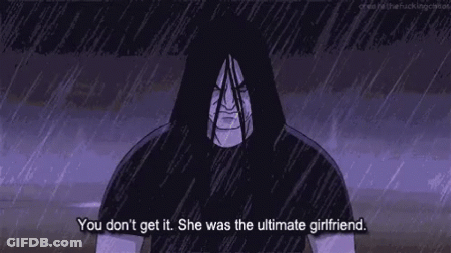 Metalocalypse Nathan Soaking Under The Rain GIF