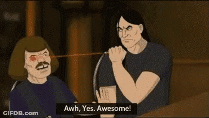 Metalocalypse Nathan With Laser GIF