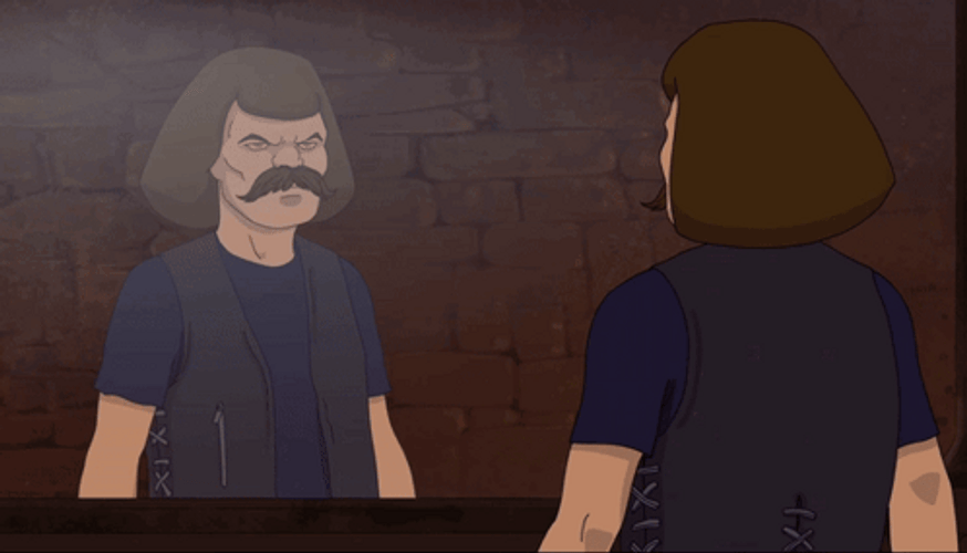 Metalocalypse Punching The Mirror GIF