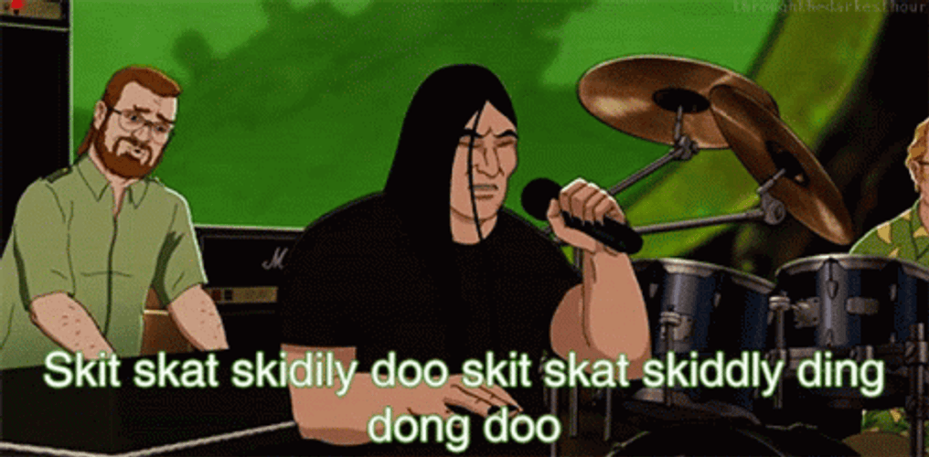 Metalocalypse Singing Band GIF