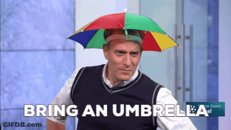 Meteorologist Mike Bettes Bring An Umbrella GIF