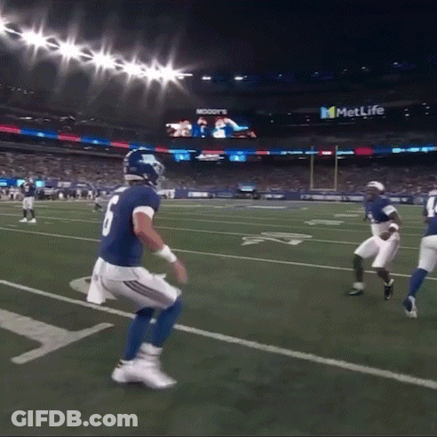 Metlife Is One Of The Sponsors Of The Football Game Being Played GIF
