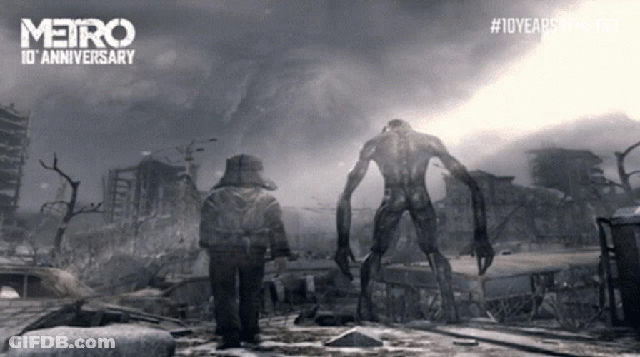 Metro 2033 Anne Miller And Monster GIF