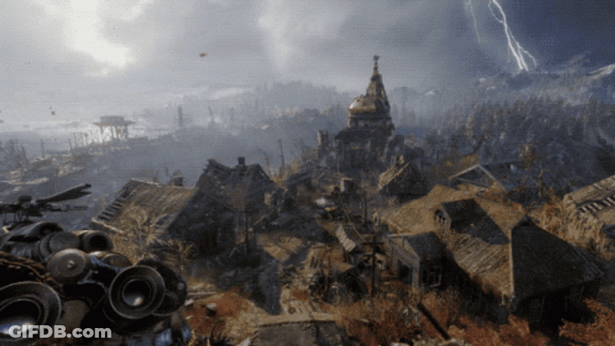Metro 2033 Looking At The Map GIF