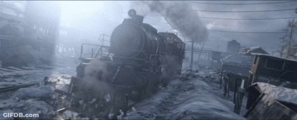 Metro 2033 Train Bumping GIF