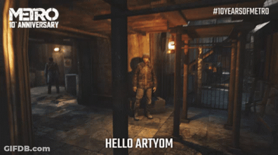 Metro 2033 Waving GIF