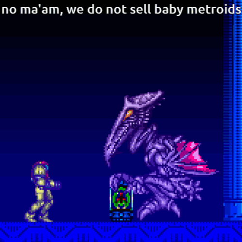 Metroid And Ridley GIF