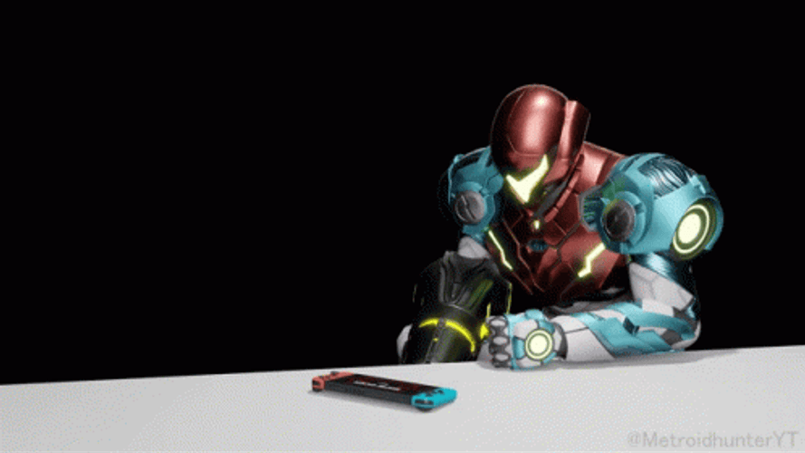 Metroid Smashing Table GIF