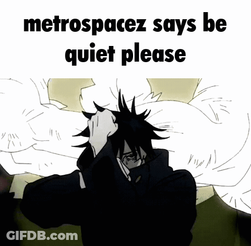 Metrospacez Says Be Quiet Please Black And White Person GIF