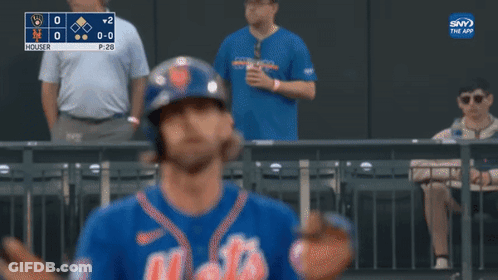 Mets Baseball Player Arms In Air GIF