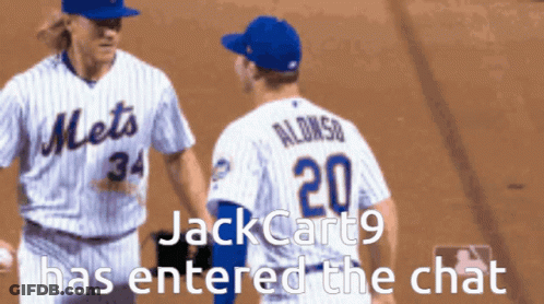 Mets Baseball Players Shaking Hands GIF