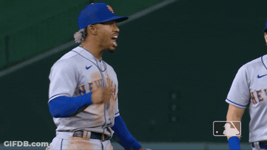 Mets Francisco Lindor Chest Pump GIF