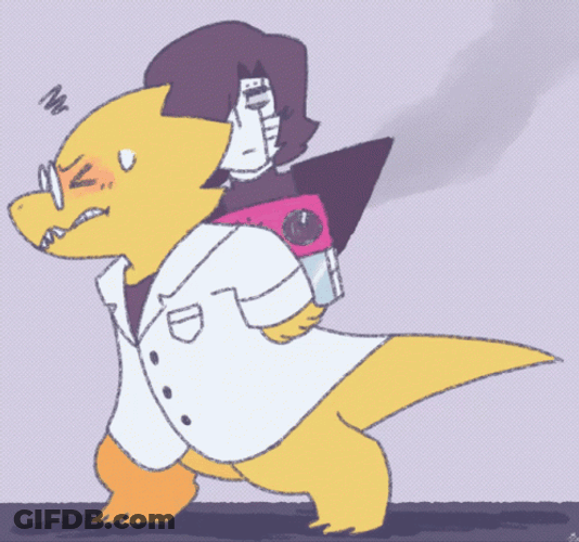 Mettaton EX Broken Robot Alphys Carry Undertale GIF