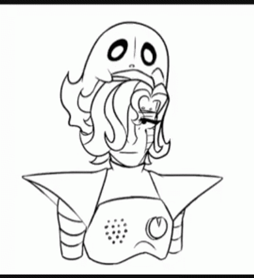 Mettaton EX Humanoid Ghost Soul Head Undertale GIF