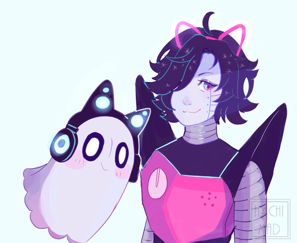 Mettaton EX Humanoid Soul Floating Cyber Undertale GIF