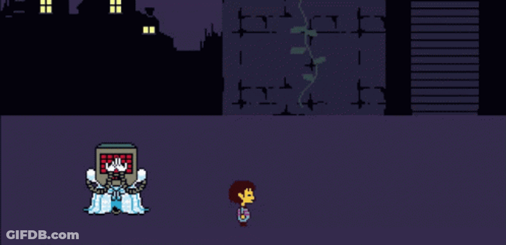 Mettaton Frisk Falling Leaves Drama Undertale Musical GIF