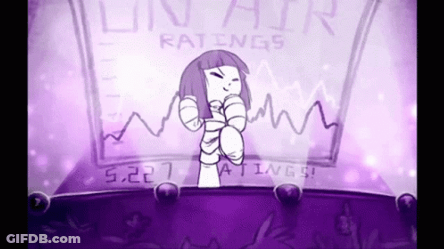 Mettaton Impressed Frisk Dancing Stage Undertale GIF