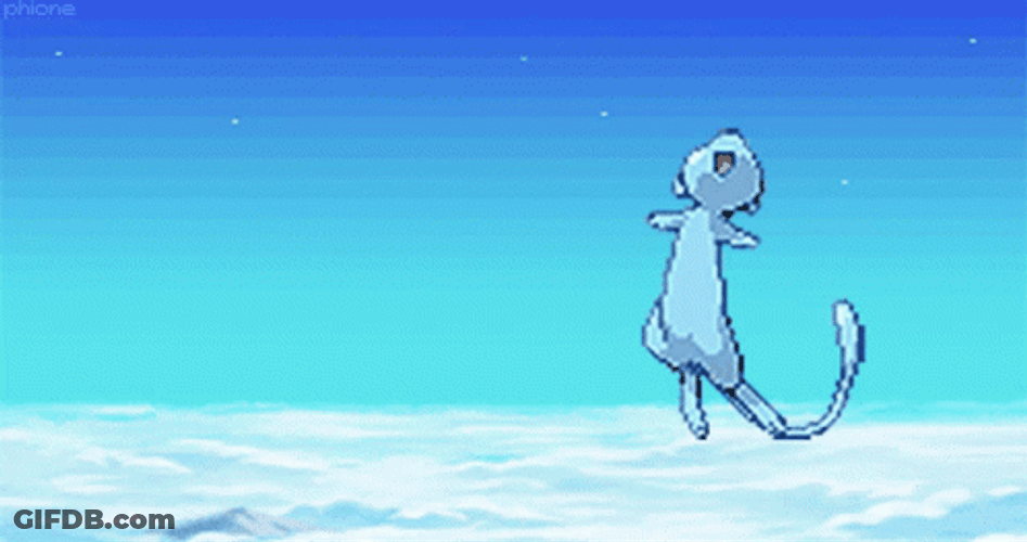 Mew Animated Flying GIF
