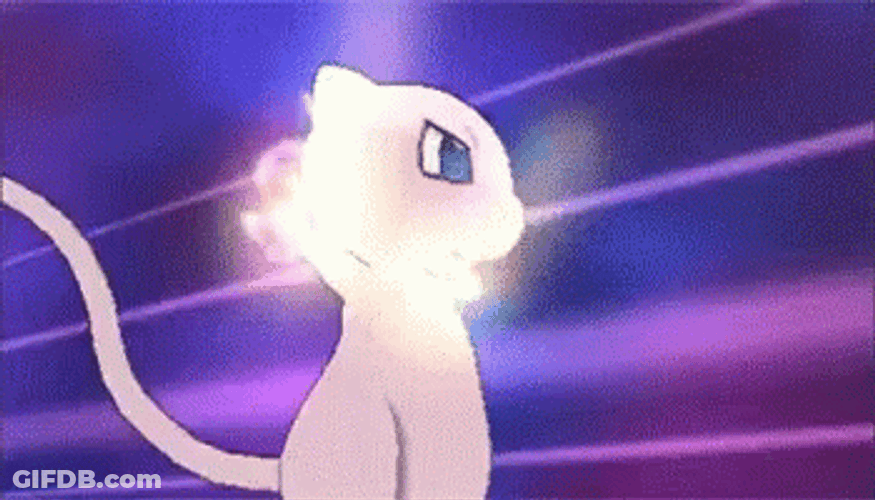Mew Attacking GIF