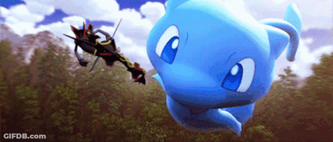 Mew Flying Around GIF