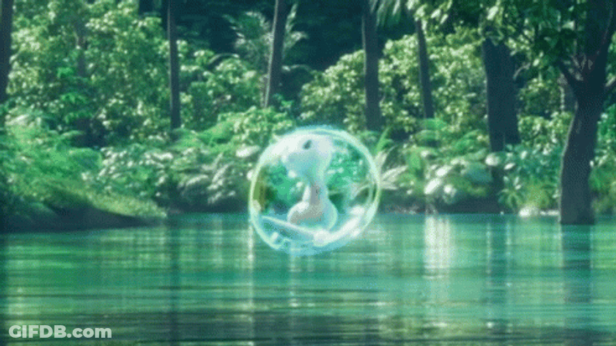 Mew In Bubble GIF