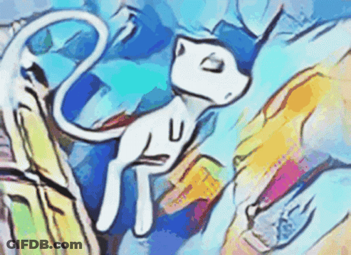 Mew Painting Art GIF