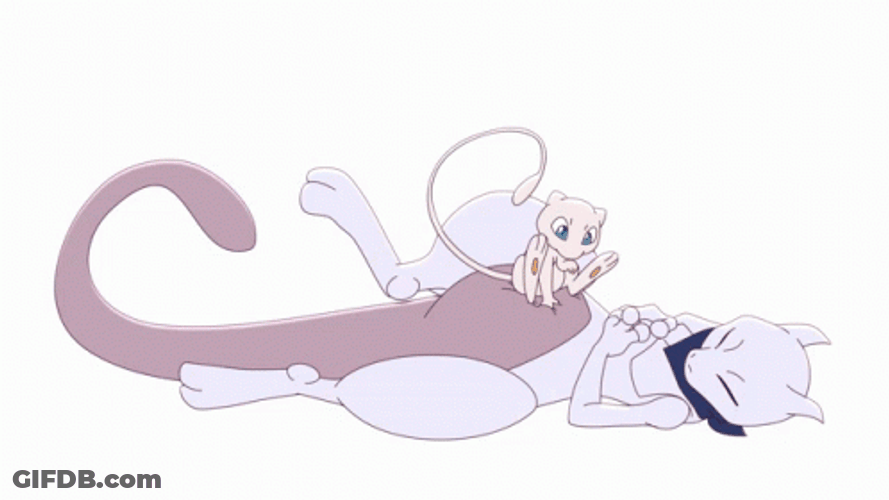Mew Resting GIF