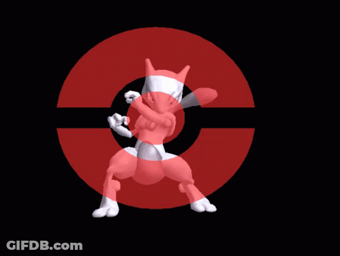 Mewtwo Battle Ready Stance GIF