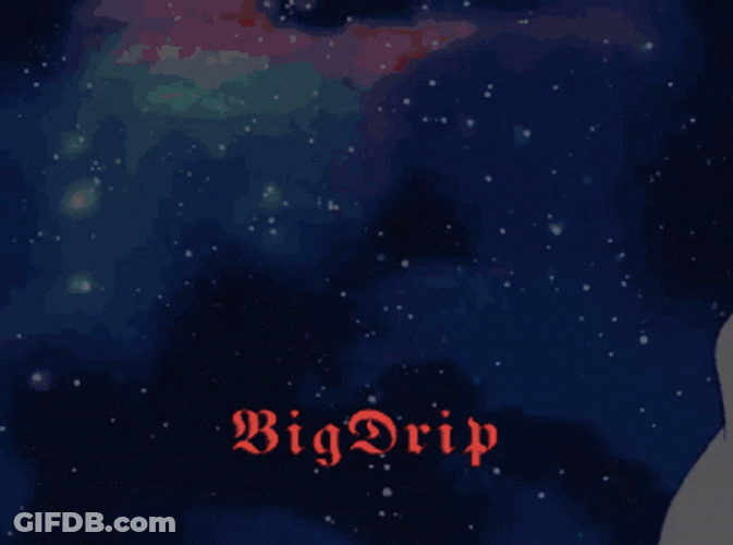 Mewtwo Floating On Space Big Drip GIF