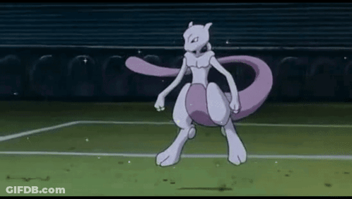 Mewtwo Standing On Tennis Court GIF
