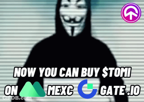 Mexc Gate.io Advertisement With Man In Mask GIF