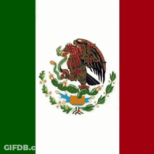 Mexican Flag With Eagle GIF