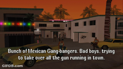 Mexican Gang-Bangers Trying To Take Over Gun Running GIF