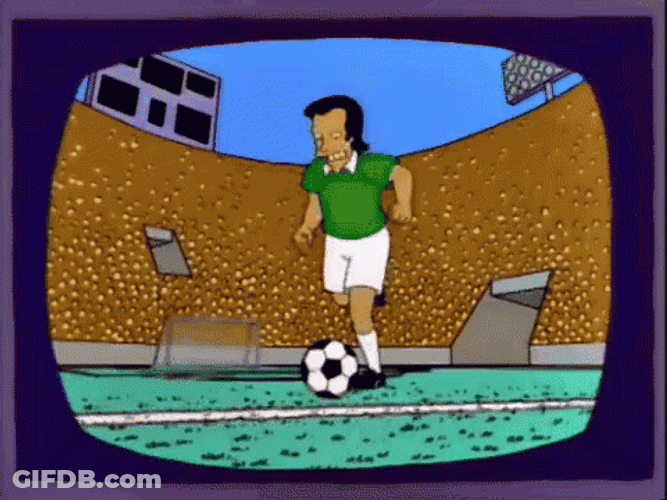 Mexico Soccer Cartoon Player The Simpsons GIF