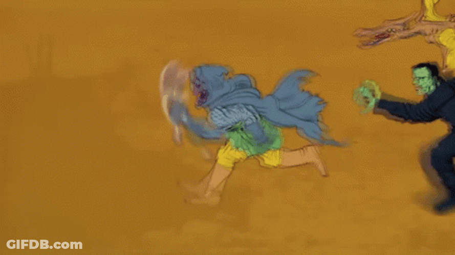 Mf Doom Cartoon Fight GIF