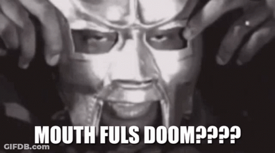 Mf Doom Mask On GIF