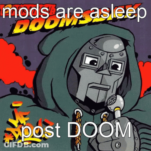 Mf Doom Mods Are Asleep GIF