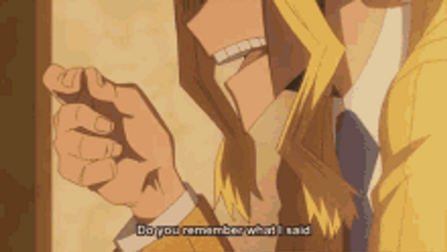 Mha Izuku Midoriya All Might GIF