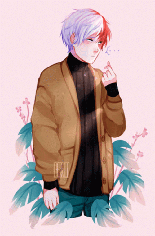 Mha Shoto Todoroki Finger Heart GIF