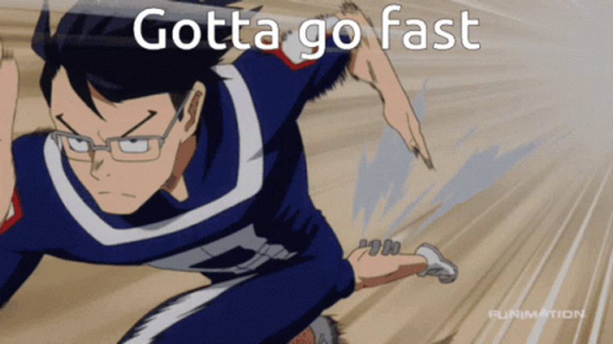 Mha Tenya Gotta Go Fast GIF