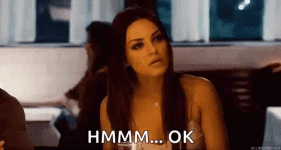 Mhmm Ok Mila Kunis GIF