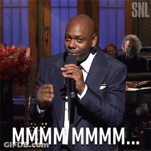 Mhmmm Dave Chappelle Rubbing Arms GIF