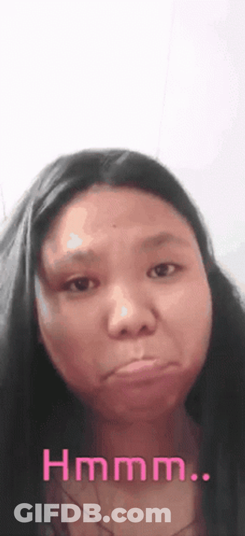 Mhmmm Girl Nodding And Pouting GIF